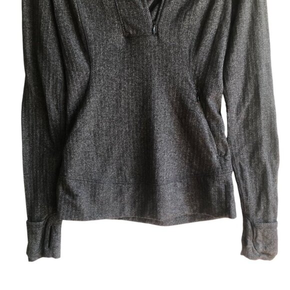 Lululemon Think Fast Pullover Size 4 Heathered Herringbone - Picture 8 of 12